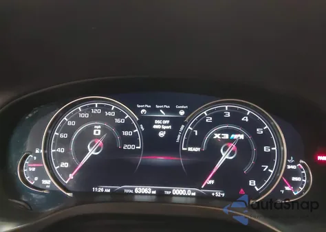 2020 BMW X3 M из США, поврежденный, VIN 5YMTS0C0XL9B55412